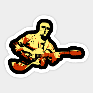 Guitarist Modern Style Sticker